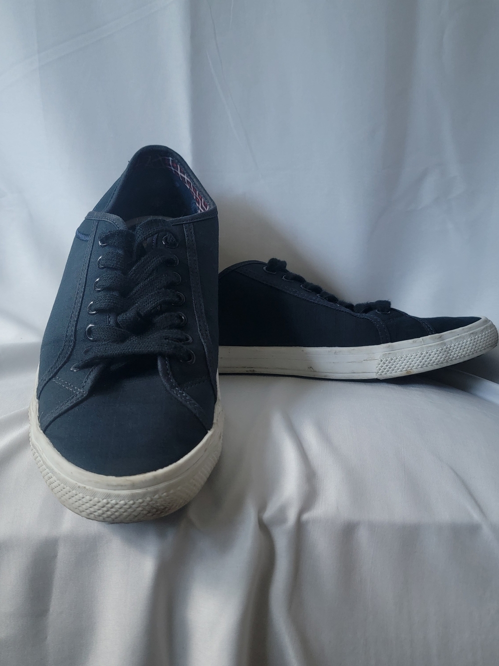 Ben Sherman Men's Navy Canvas Low-Top Sneakers